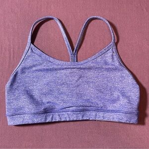 Lululemon Flow Y Bra IV Heathered Persian Purple / Persian Purple - Size 6